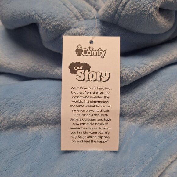 The Comfy Blue Pullover Sweatshirt Hoodie Soft One Size Womens Cozy Snuggle - Picture 7 of 10